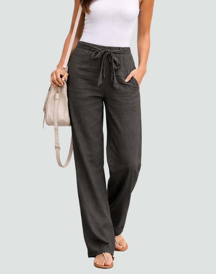 Women's Wide Leg Linen Pants