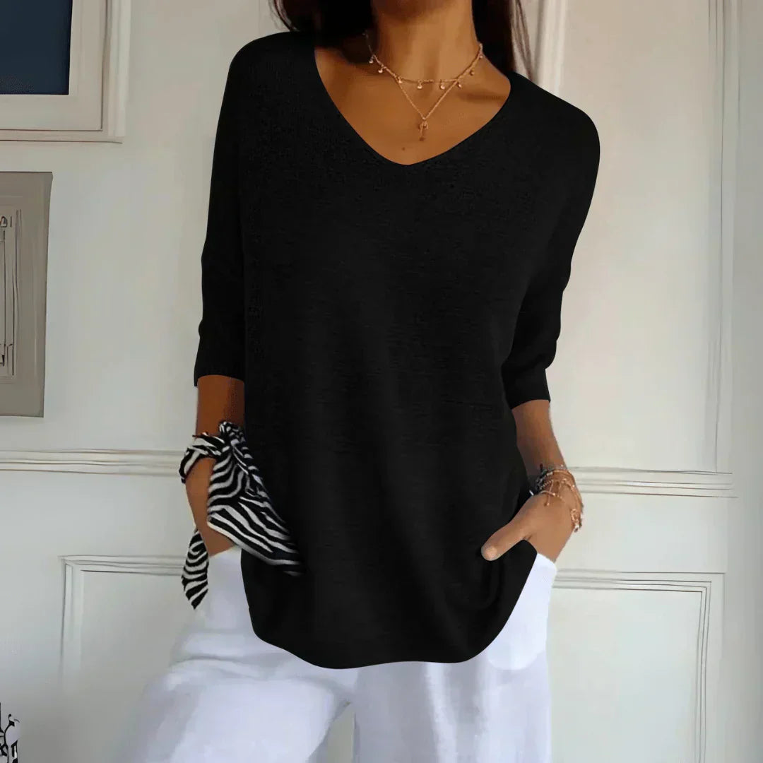 Women's Chic V-Neck Top