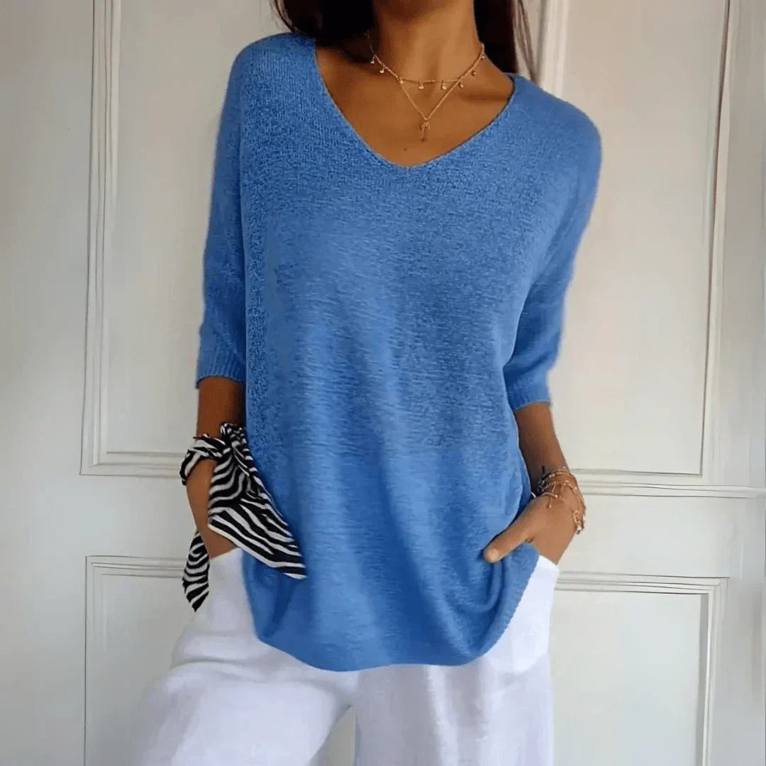 Women's Chic V-Neck Top