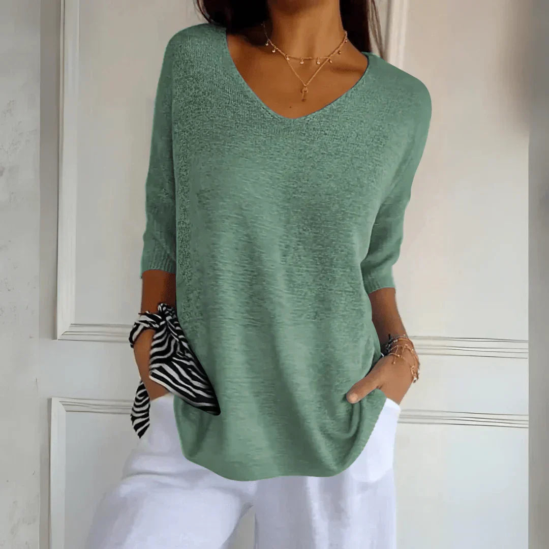 Women's Chic V-Neck Top