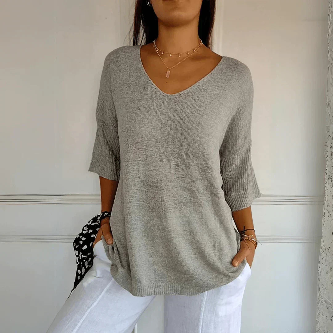 Women's Chic V-Neck Top