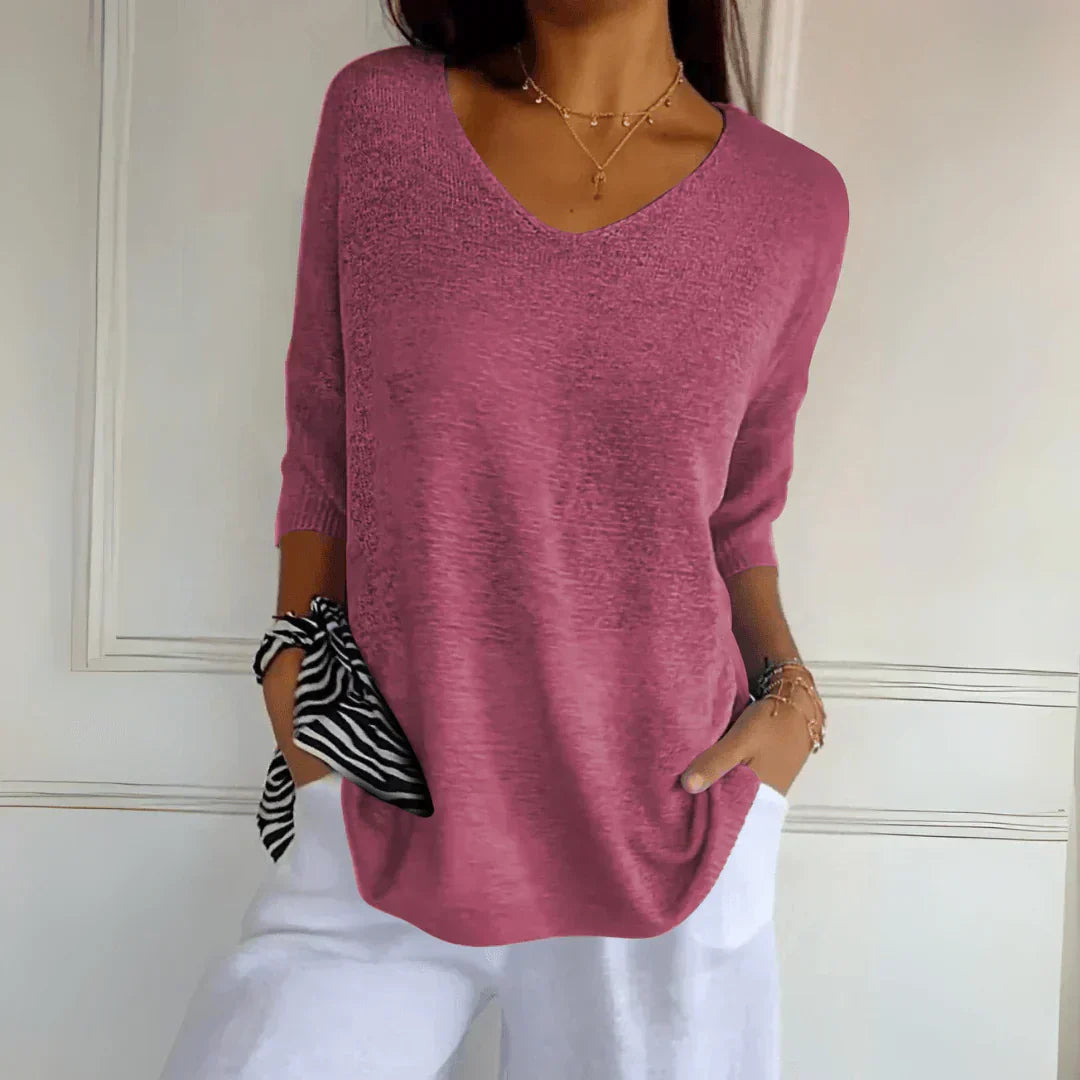 Women's Chic V-Neck Top