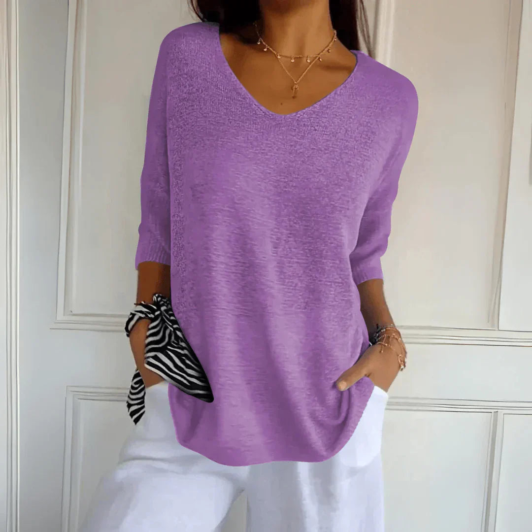 Women's Chic V-Neck Top