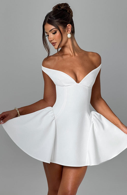Marla Mini Dress – Ivory
