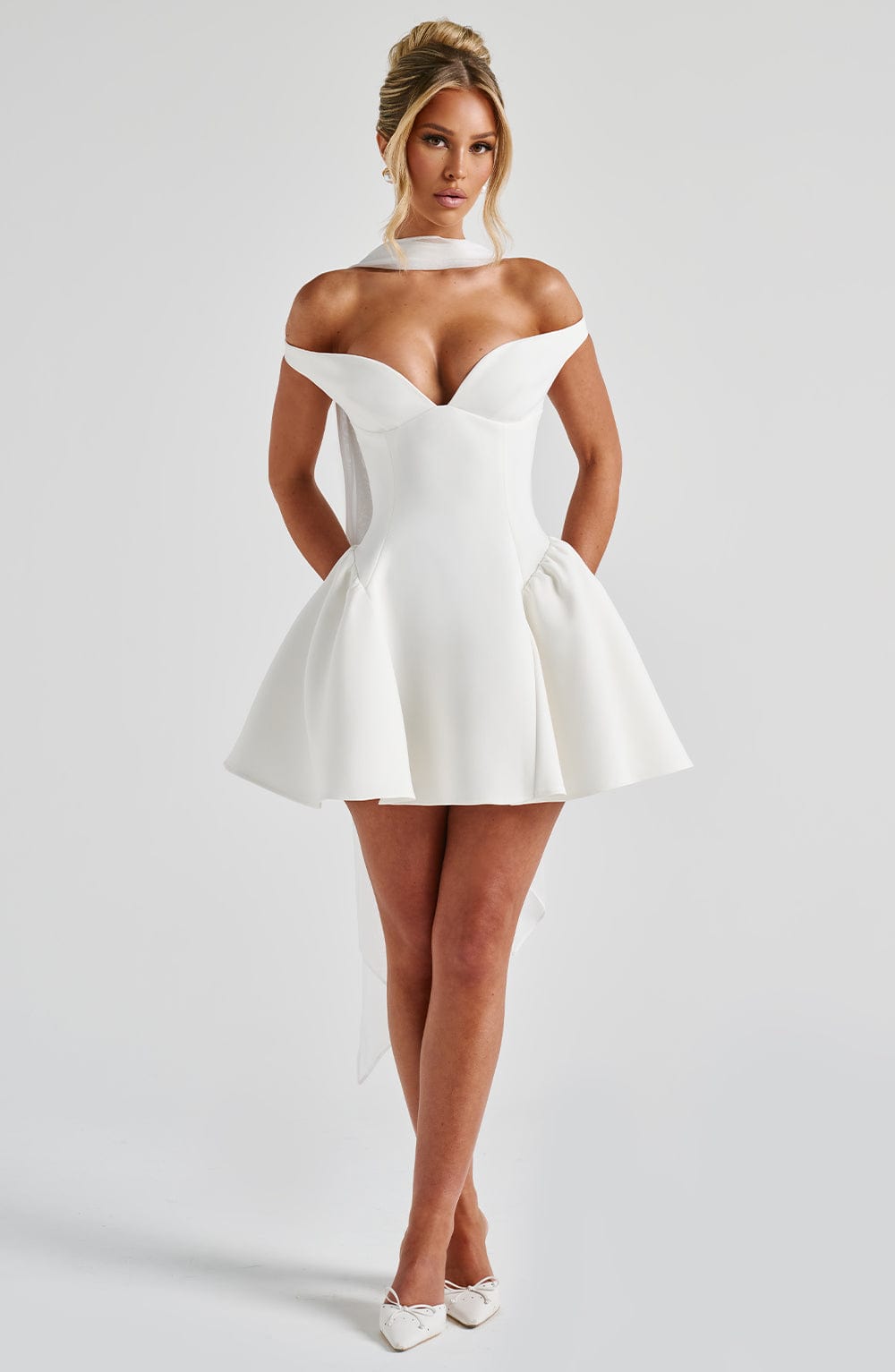 Marla Mini Dress – Ivory