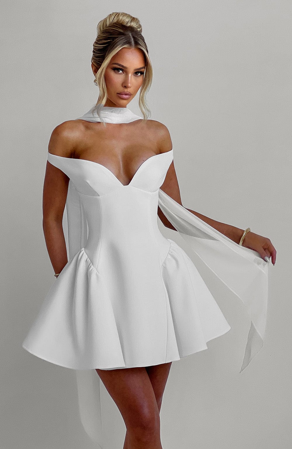 Marla Mini Dress – Ivory
