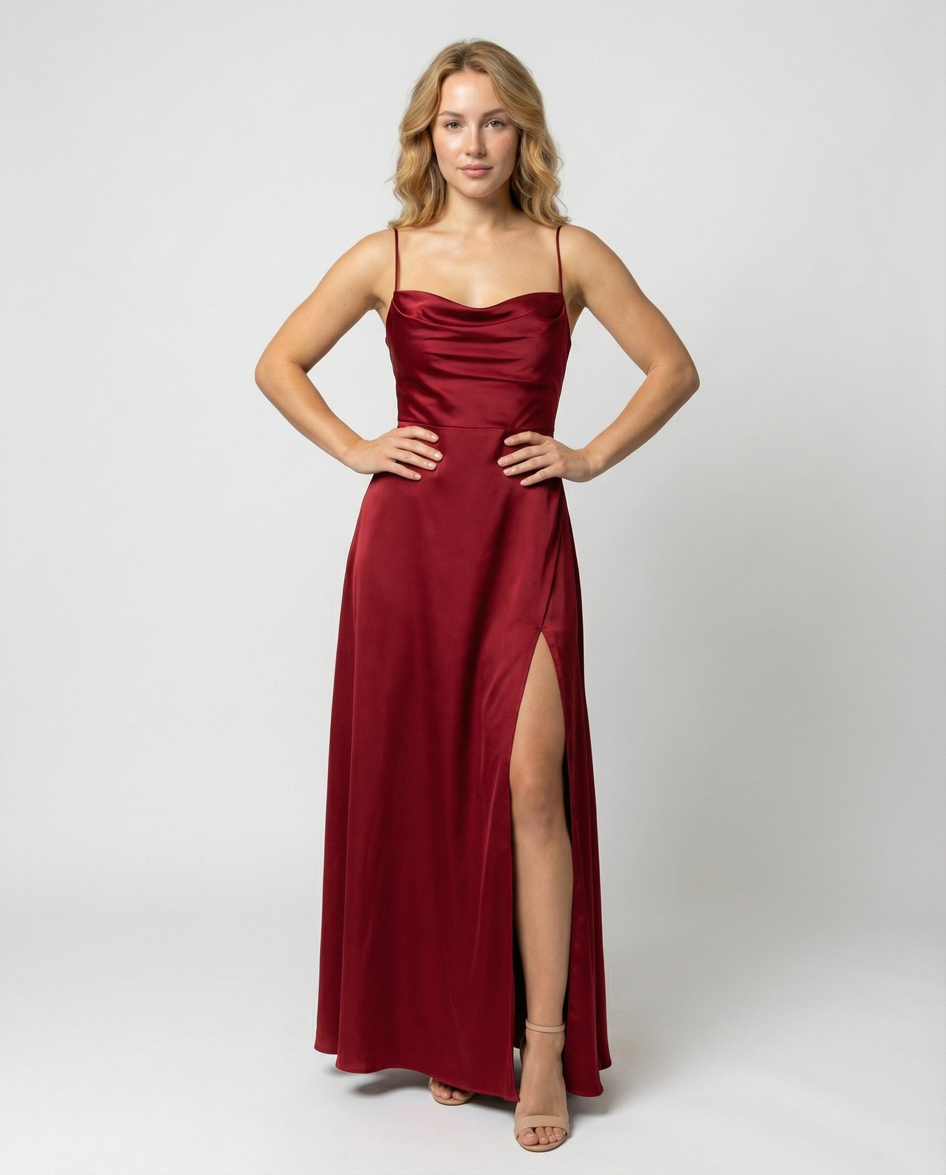 Women's Elegant Maxi Dress with Slit