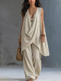 Women's Bohemian Loose Cotton & Linen Set