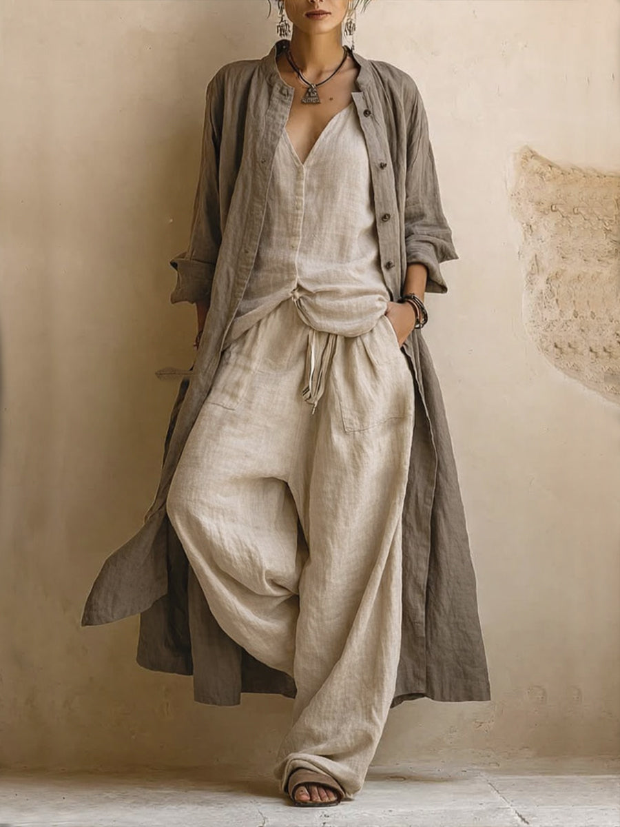 Boema Bohemian Cotton & Linen 3-Piece Set
