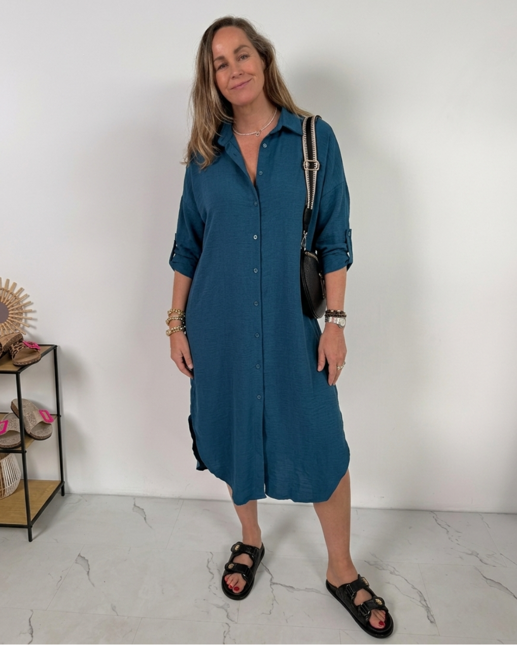 Women's Oversized Shirt Dress