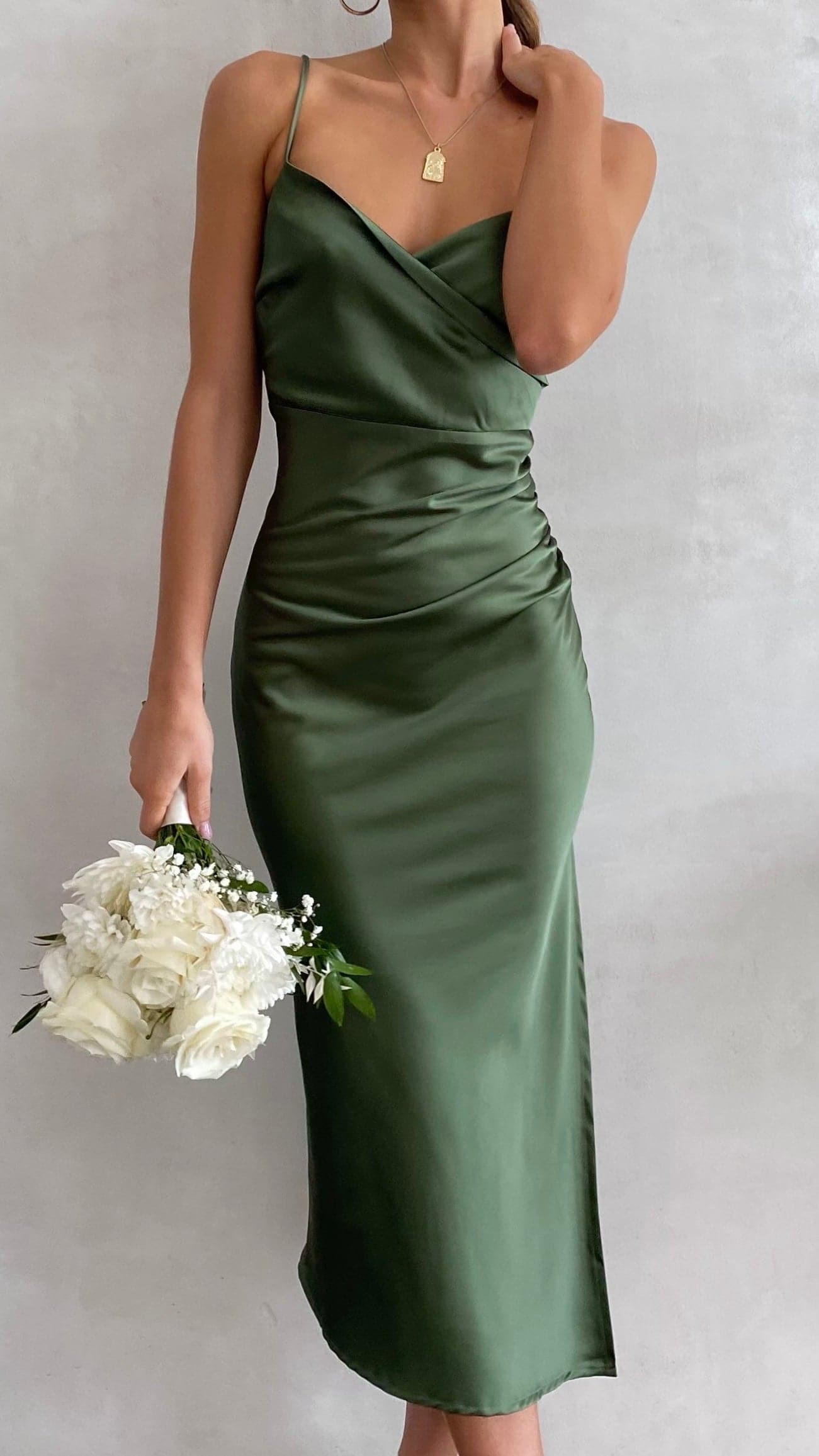 Women's Monte Midi Dress – Olive