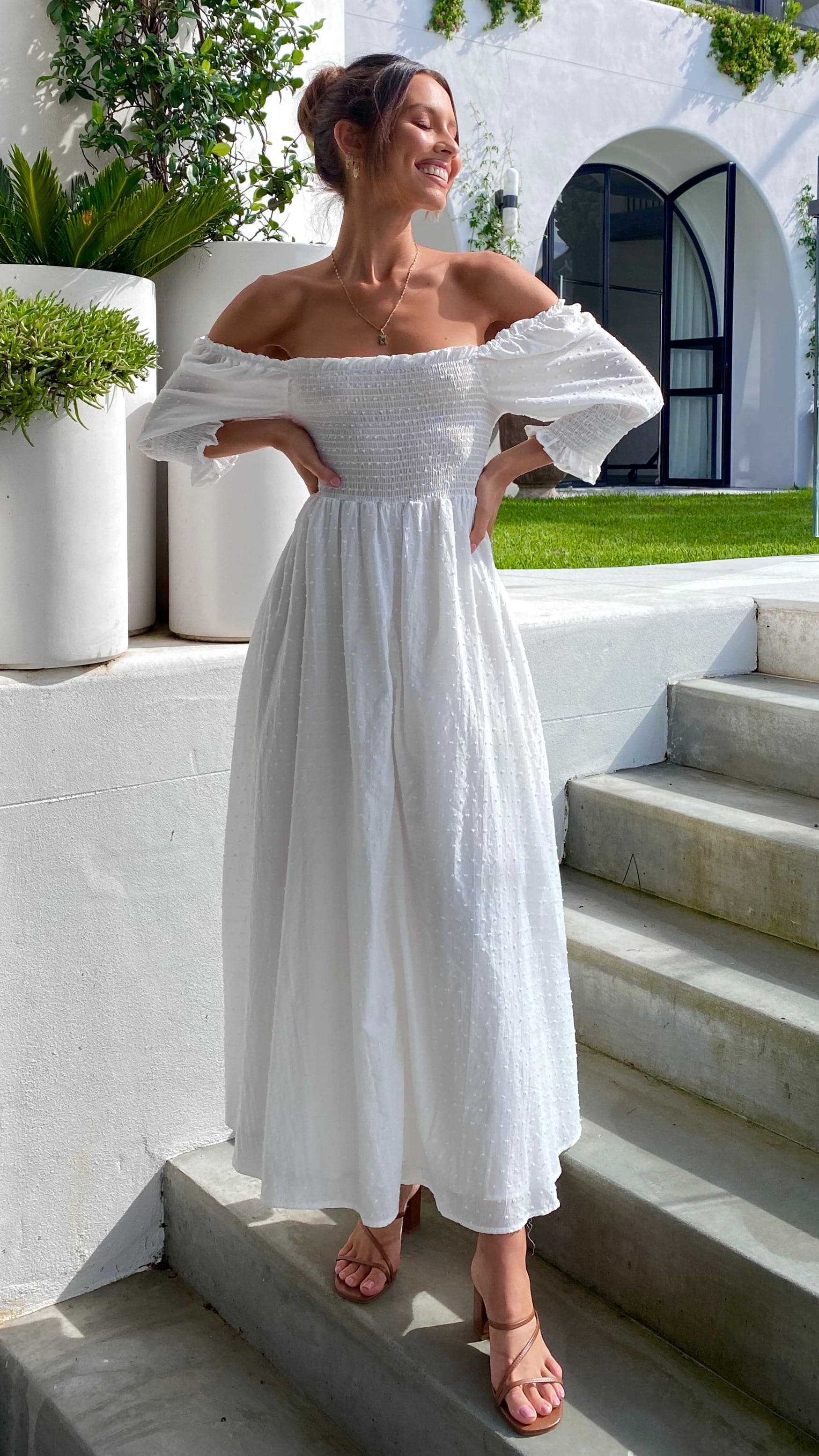 Women's Cierra Midi Dress – White