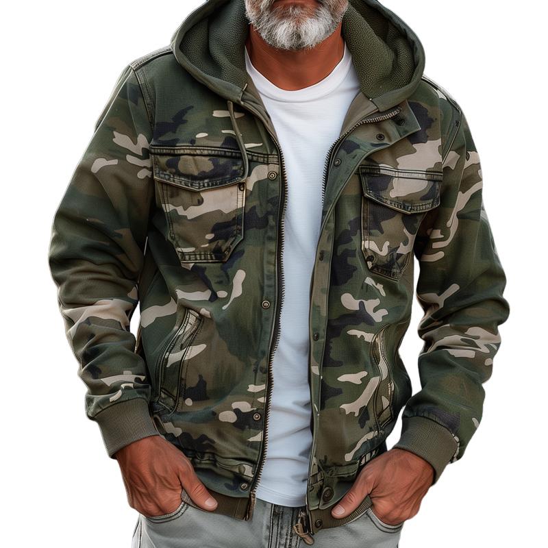 Men's Camo Cargo Jacket