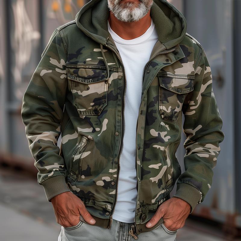 Men's Camo Cargo Jacket