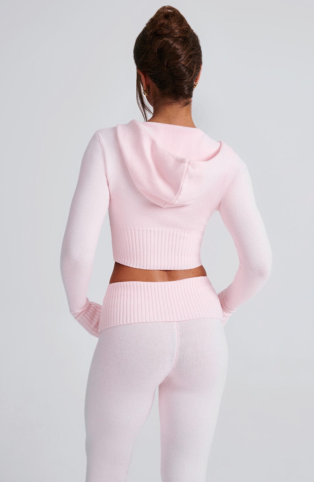 Portia Knit Hoodie – Pink