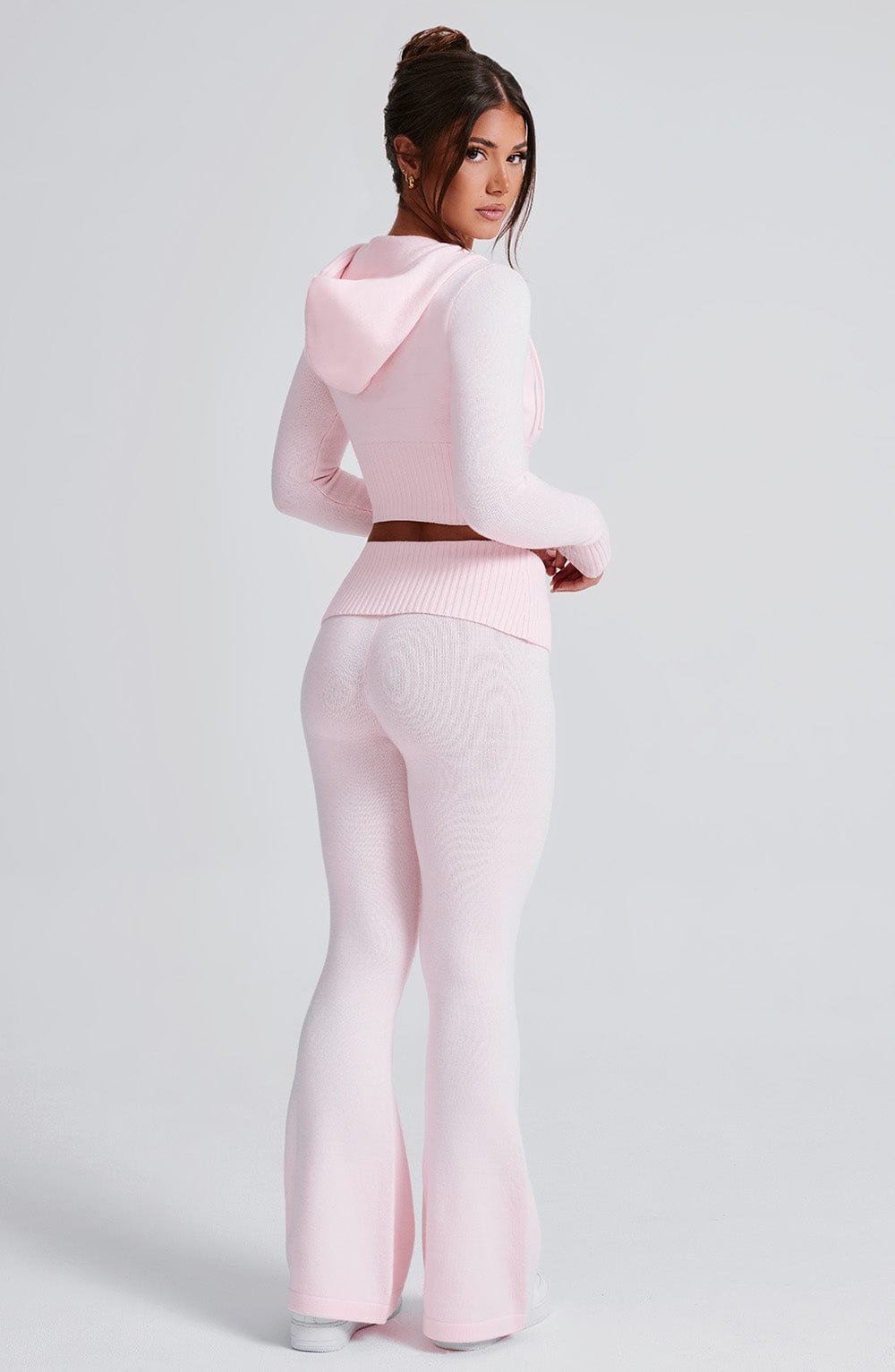 Portia Knit Hoodie – Pink