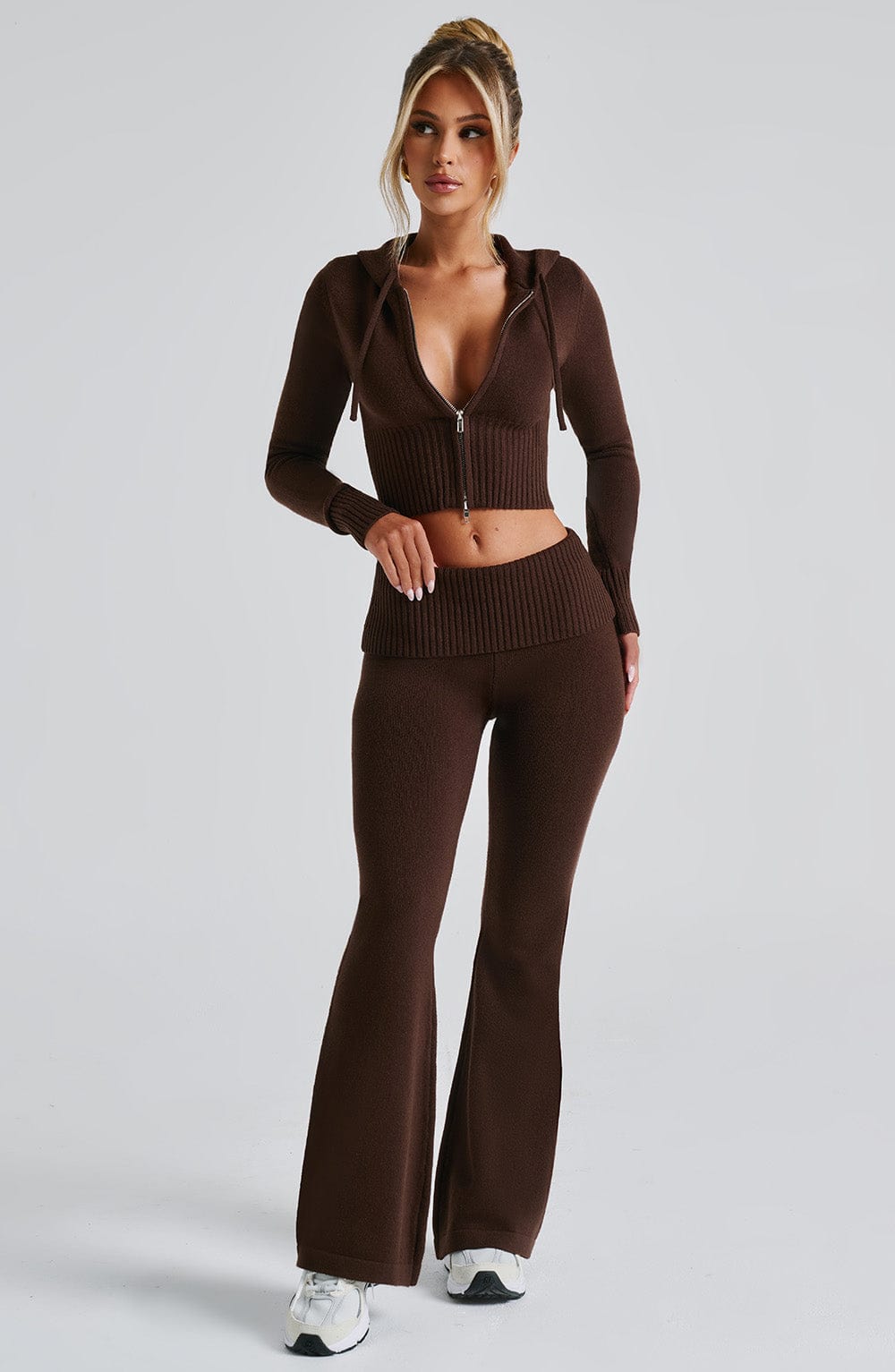 Portia Knit Pants – Chocolate