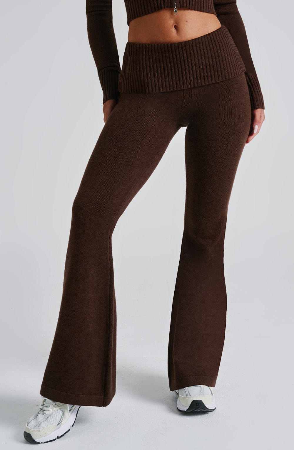 Portia Knit Pants – Chocolate