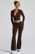 Portia Knit Pants – Chocolate