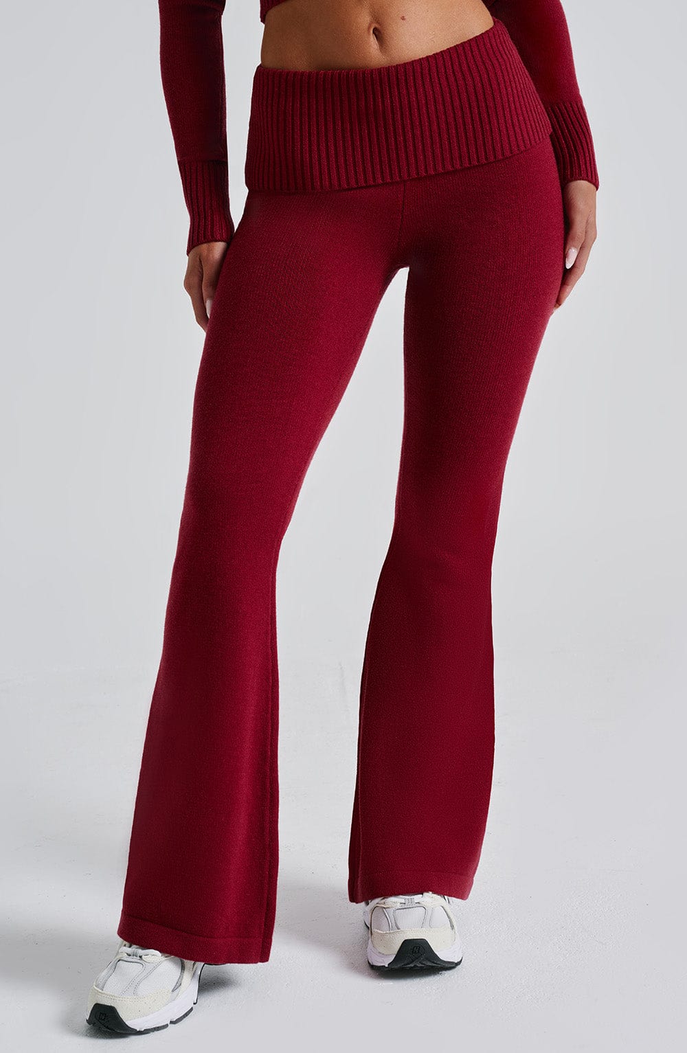 Portia Knit Pants – Red