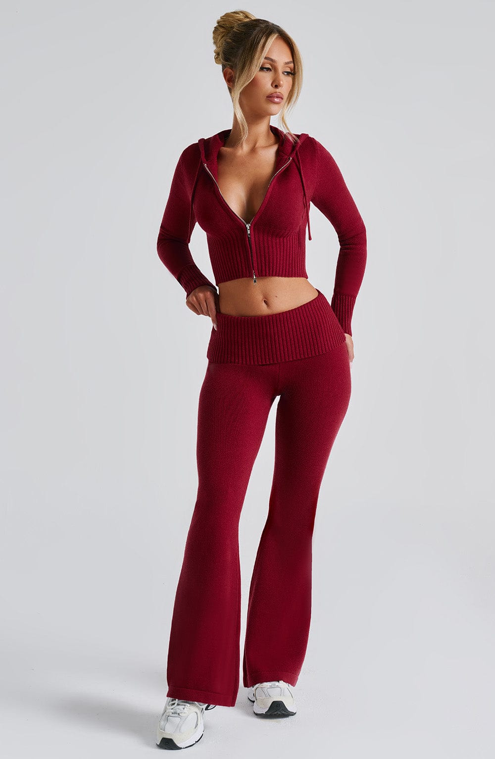 Portia Knit Pants – Red