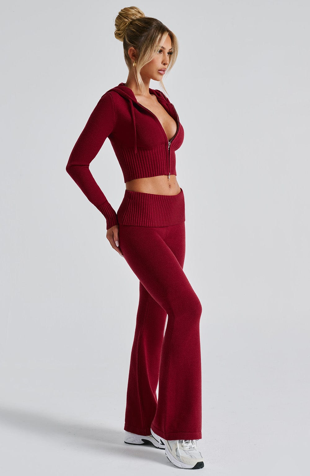 Portia Knit Pants – Red