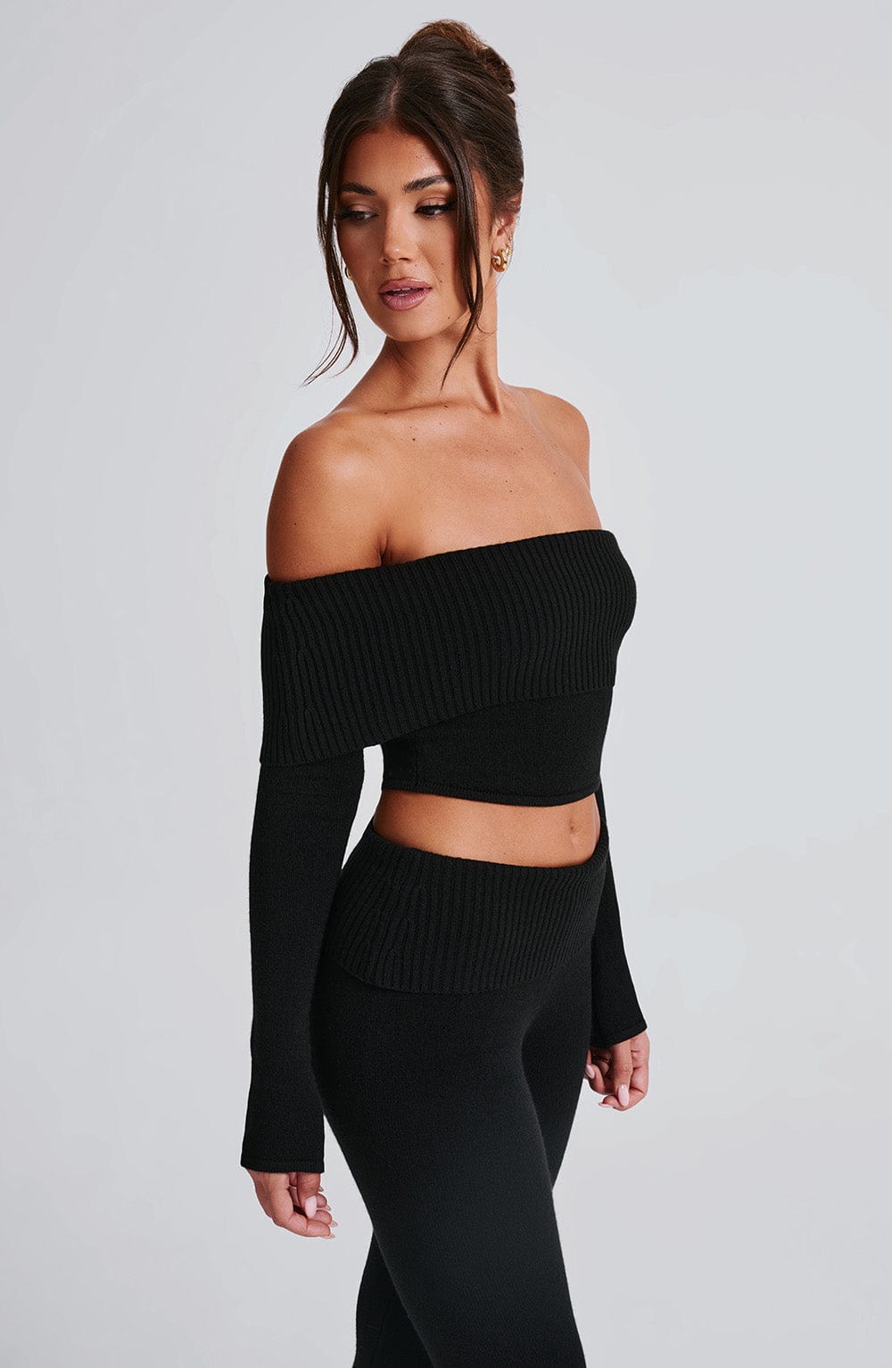 Portia Knit Top – Black