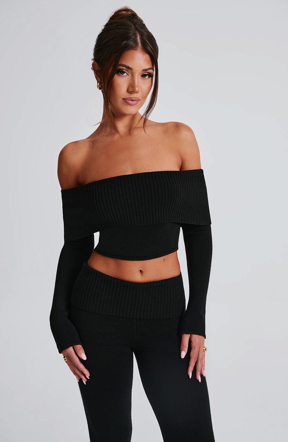 Portia Knit Top – Black