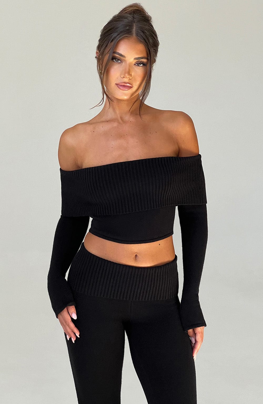 Portia Knit Top – Black