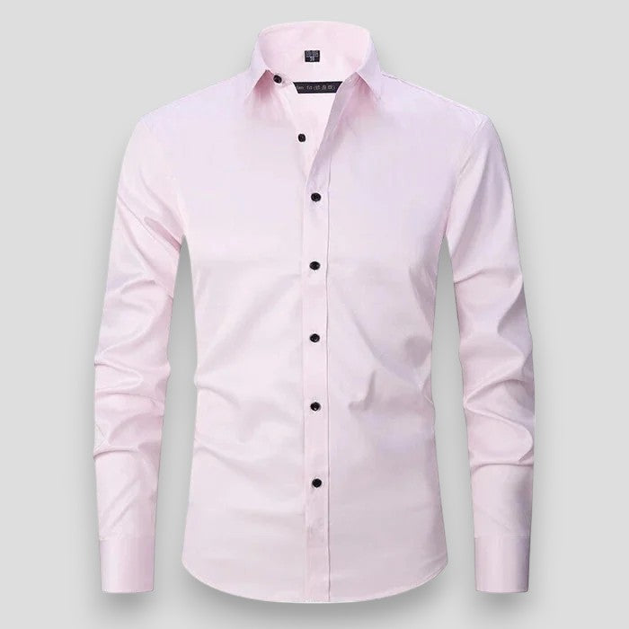 Men's Slim Fit Long Sleeve Stretch Shirt