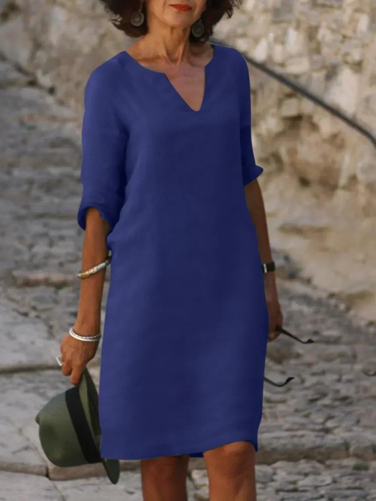 Women's Elegant V-Neck Dress