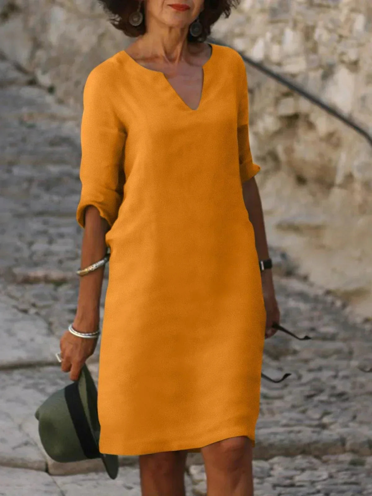Women's Elegant V-Neck Dress