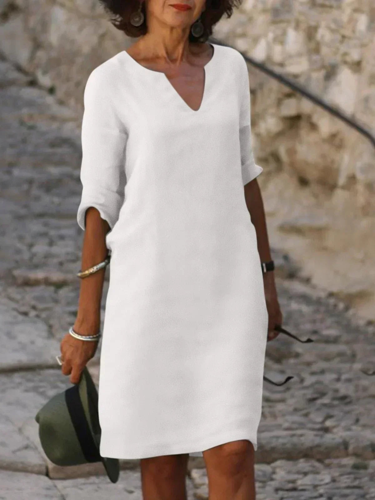 Women's Elegant V-Neck Dress