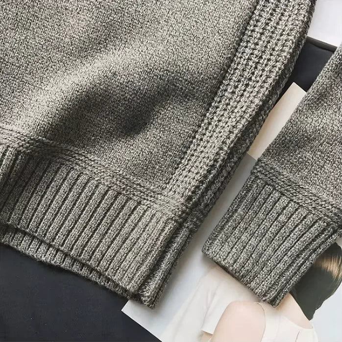 Men's Elbow Patch Crewneck Sweater
