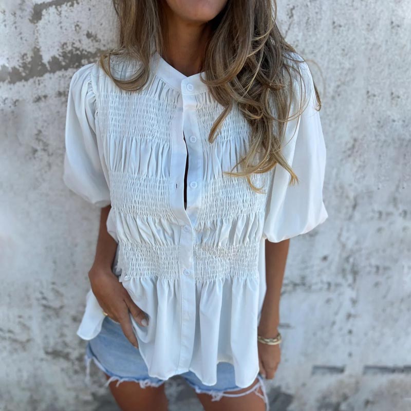 Women's Elegant Ibiza-Inspired Blouse