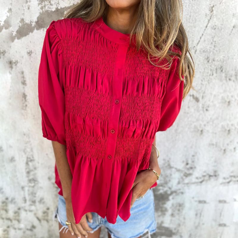 Women's Elegant Ibiza-Inspired Blouse
