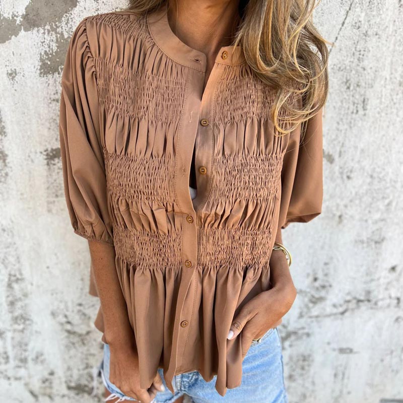 Women's Elegant Ibiza-Inspired Blouse