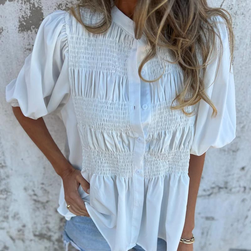 Women's Elegant Ibiza-Inspired Blouse