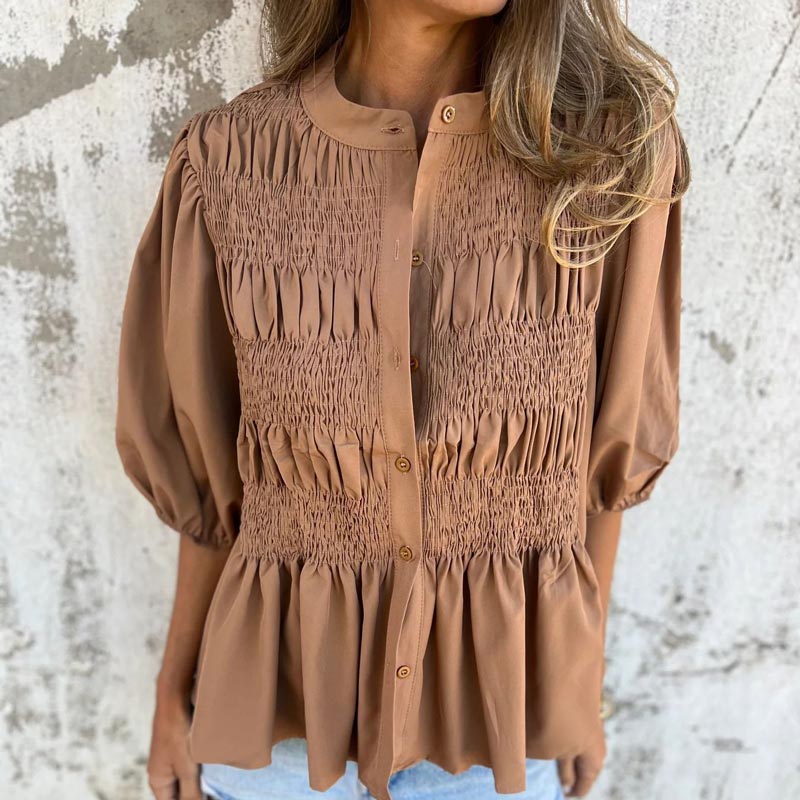 Women's Elegant Ibiza-Inspired Blouse
