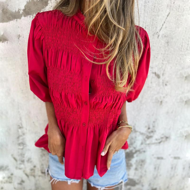 Women's Elegant Ibiza-Inspired Blouse