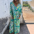 Maxi Dress with Hidden Pockets – Green