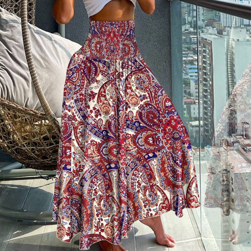 Boho Paisley Maxi Skirt