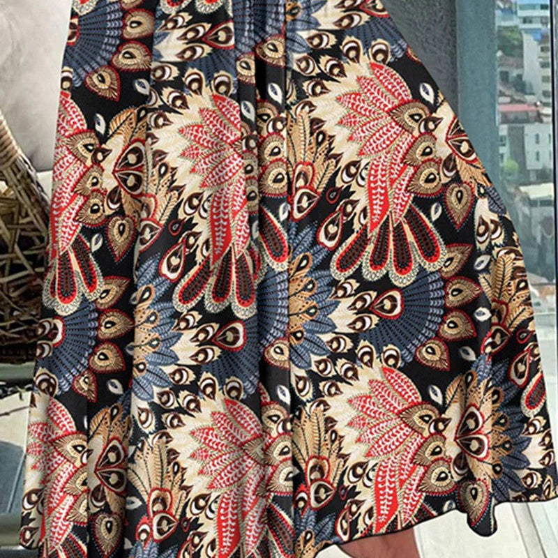 Boho Paisley Maxi Skirt