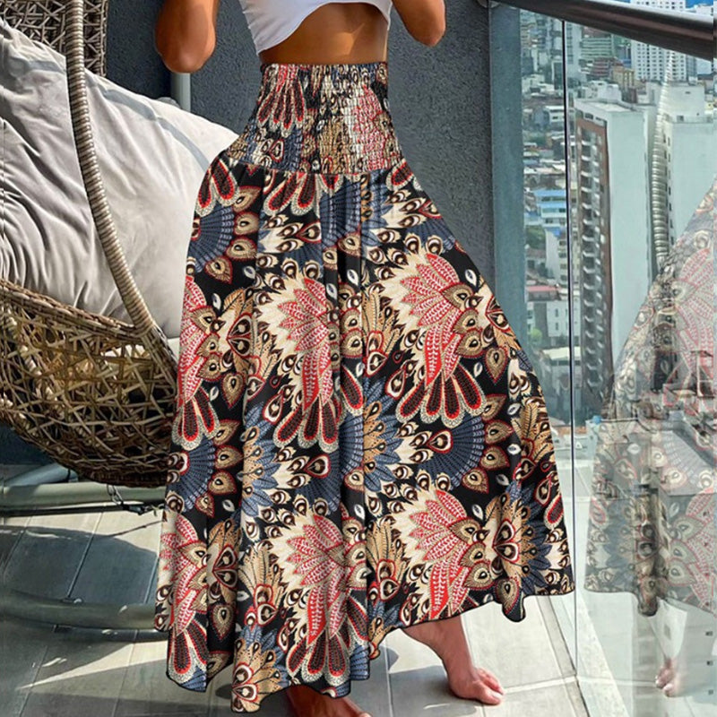 Boho Paisley Maxi Skirt