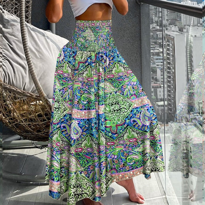 Boho Paisley Maxi Skirt
