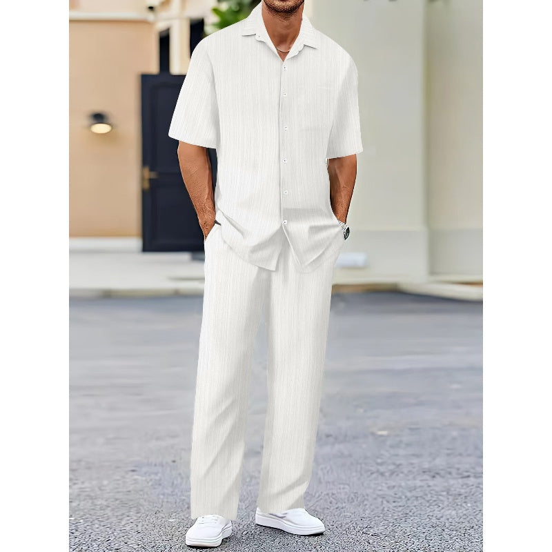 Linen Co-ord Set – White