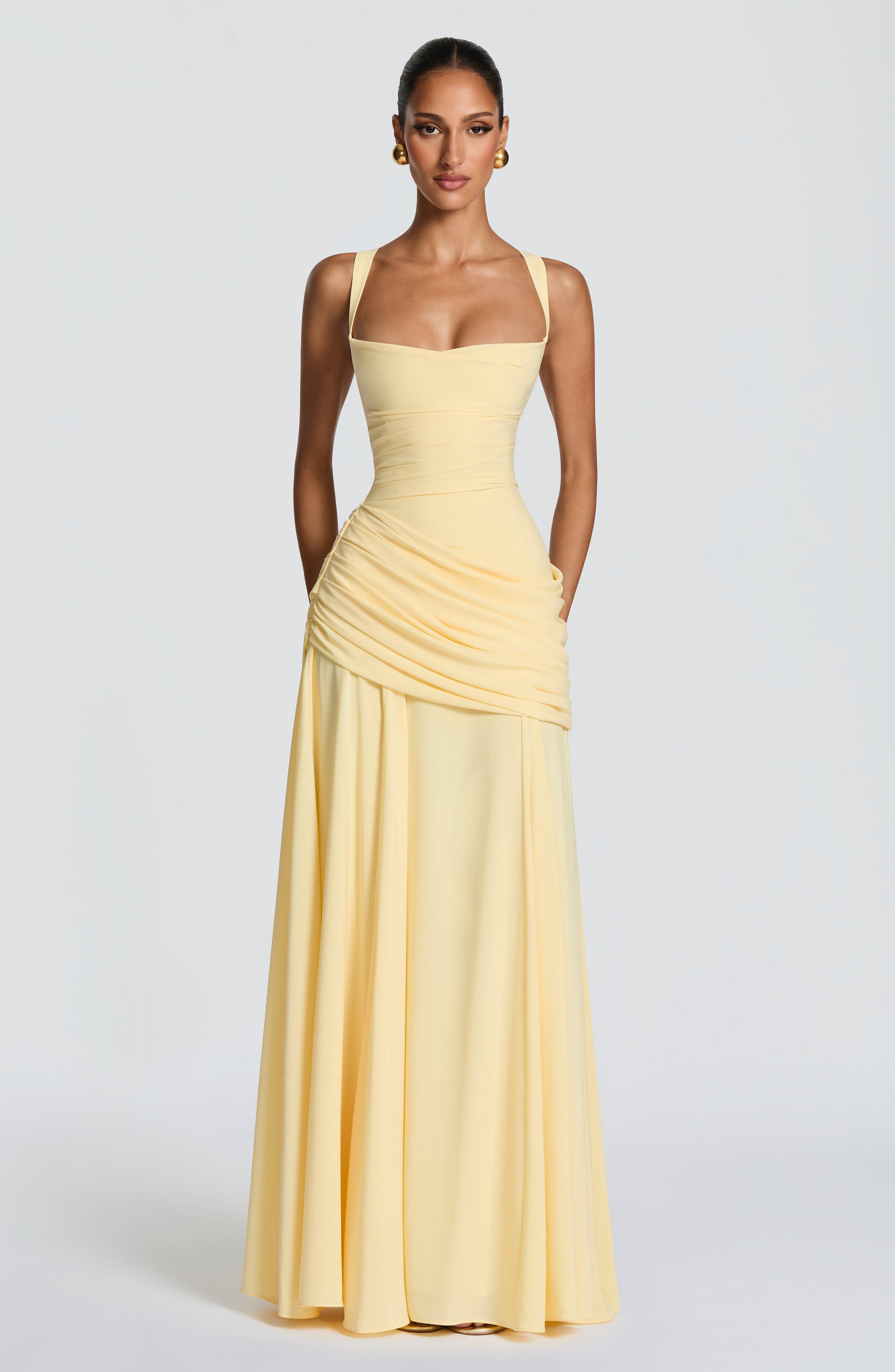 Sura Maxi Dress – Lemon