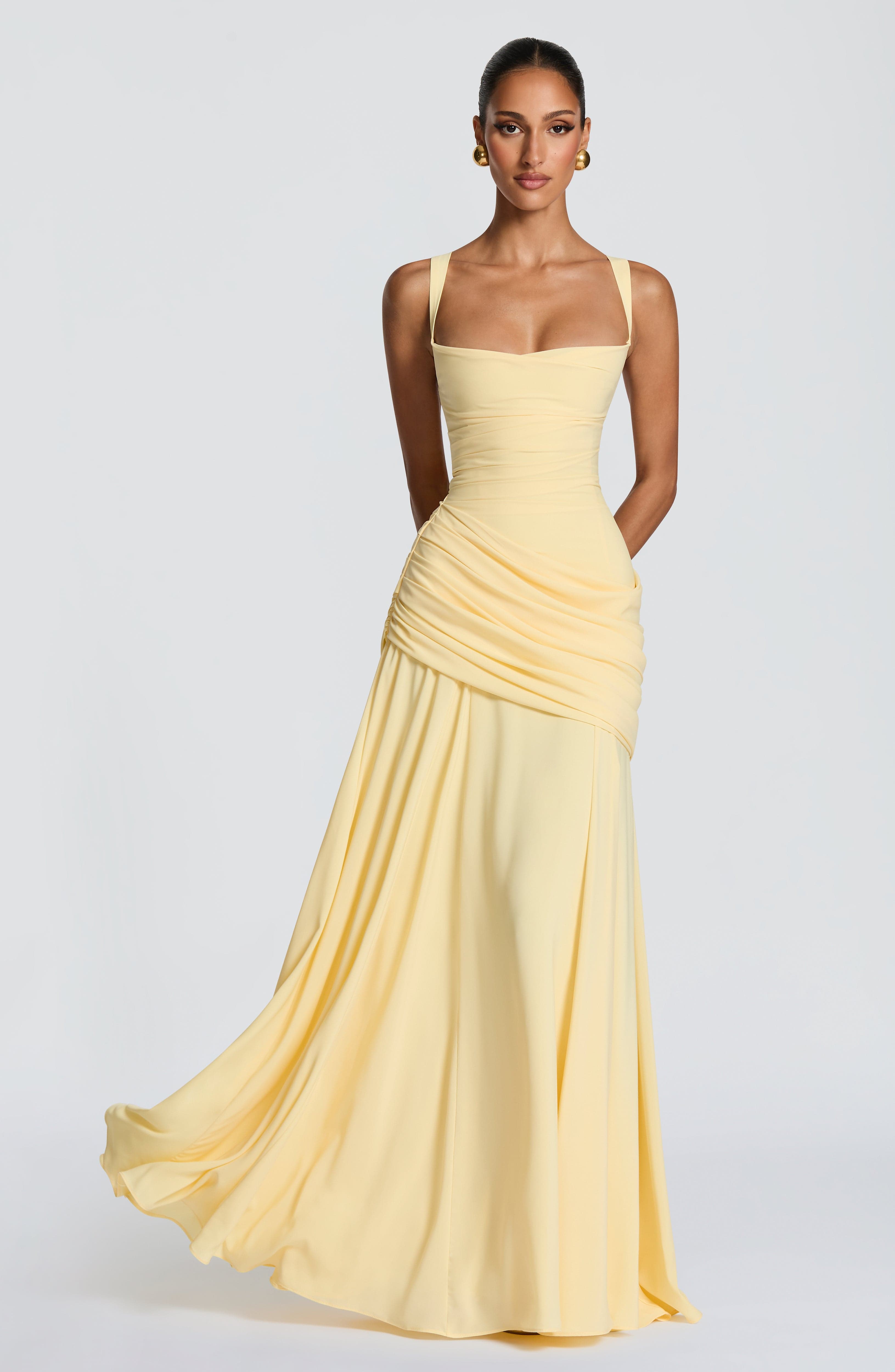 Sura Maxi Dress – Lemon