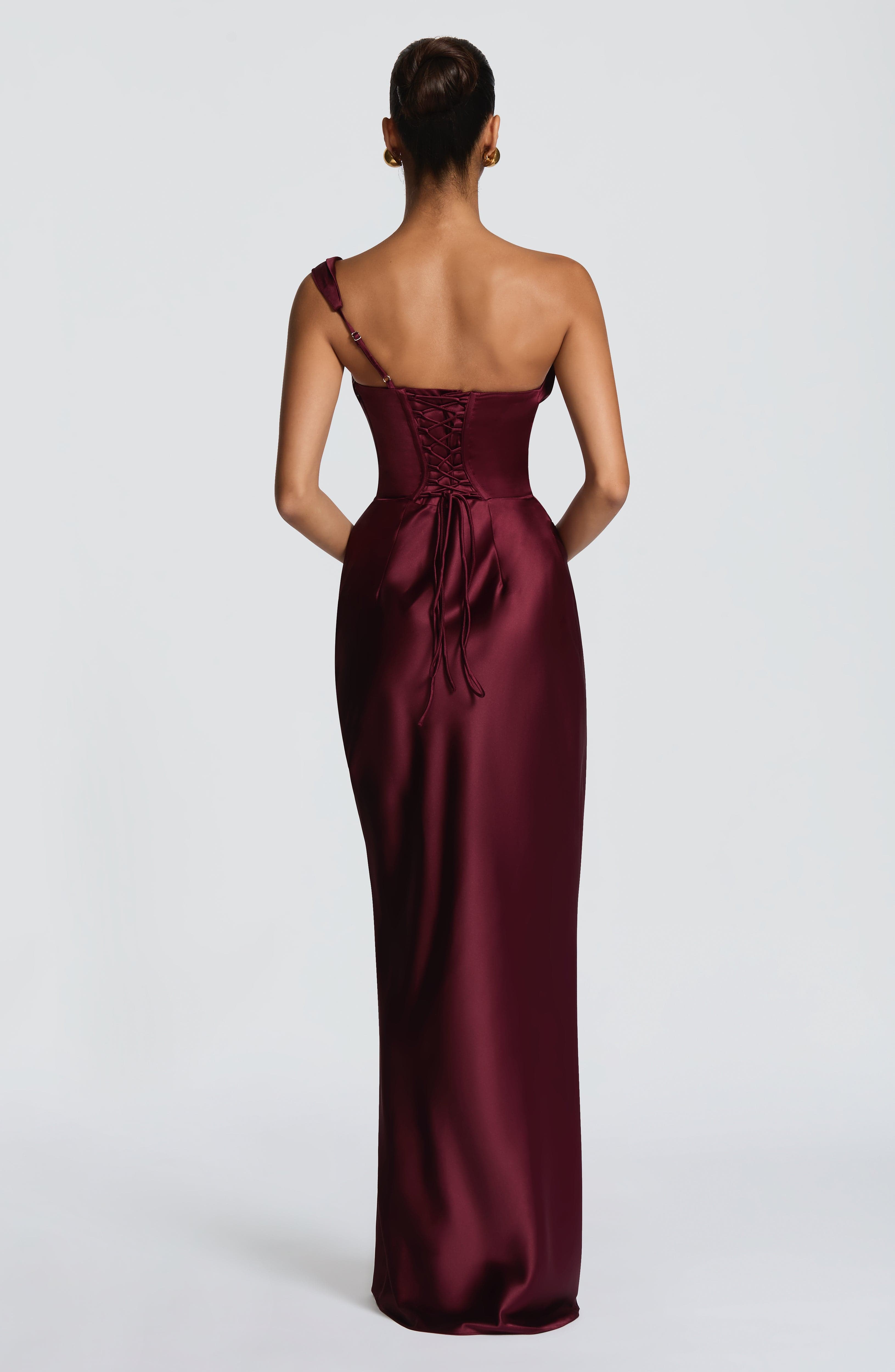 Thalassa Maxi Dress – Cherry Lacquer