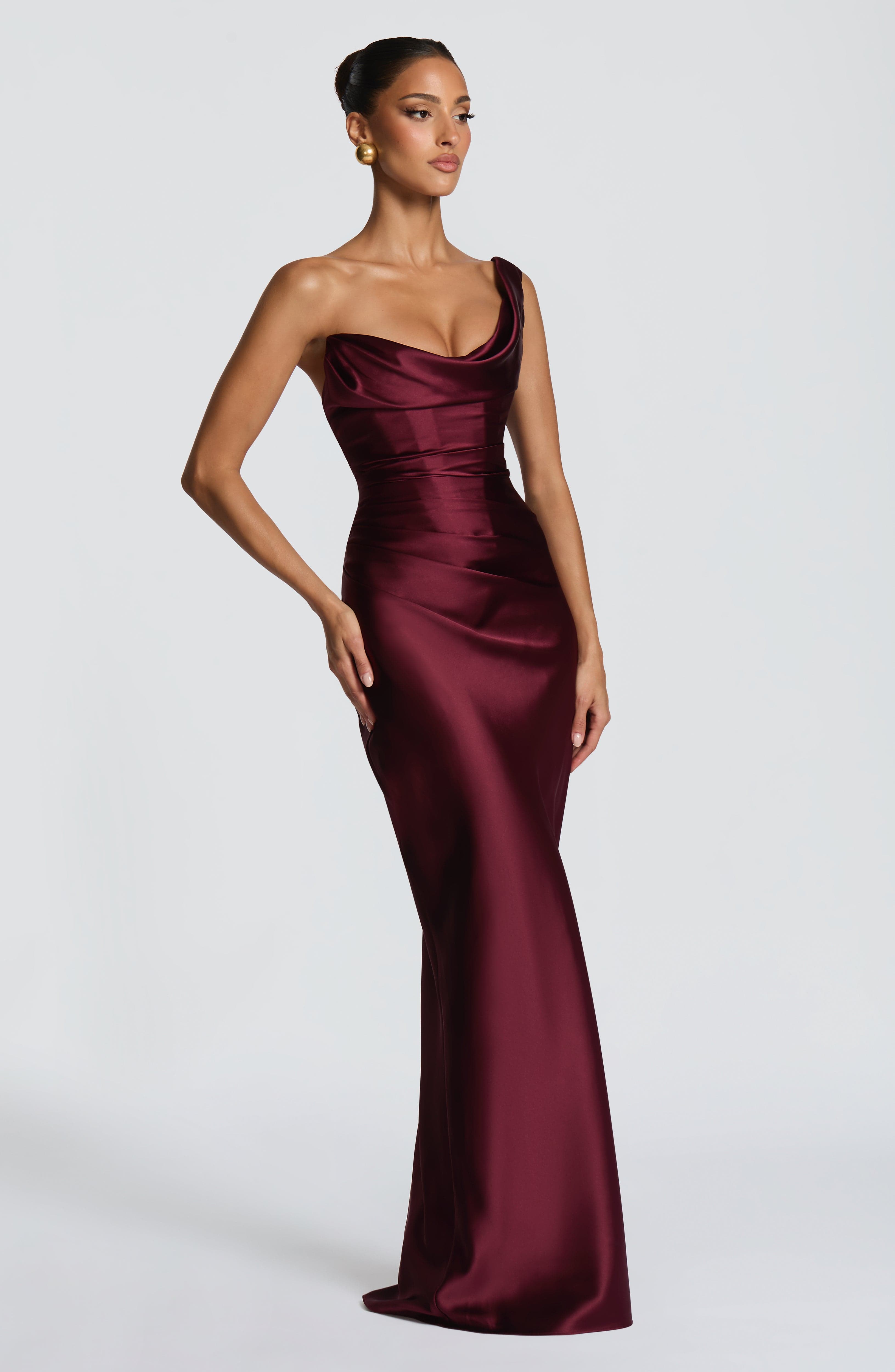 Thalassa Maxi Dress – Cherry Lacquer